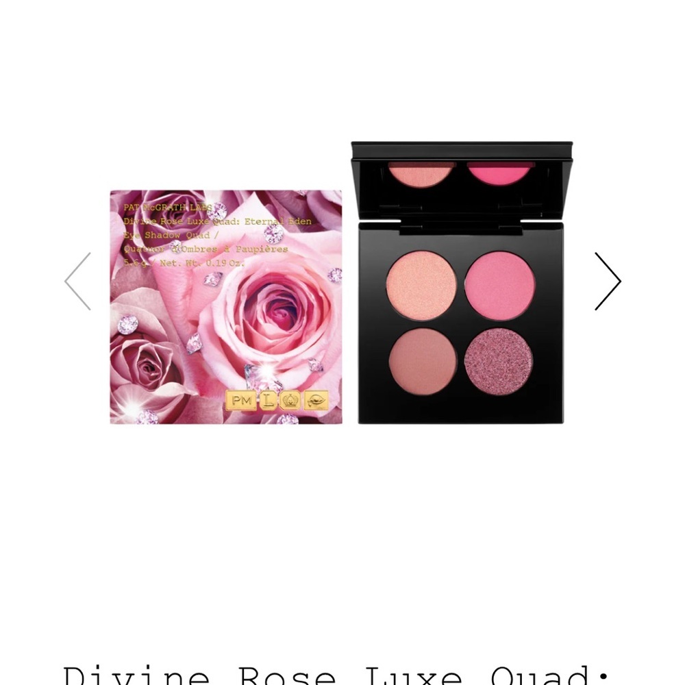 Pat McGrath Divine Rose Luxe Quad Eyeshadow Palette NEW NIB Authentic